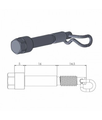 MOTO-MASTER BRAKE PAD PIN