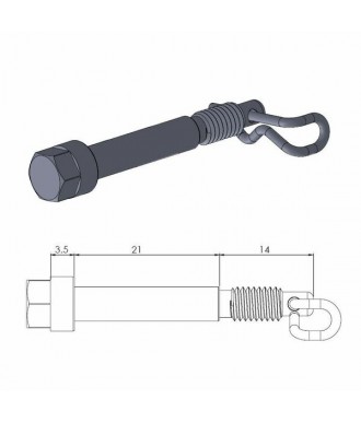 MOTO-MASTER BRAKE PAD PIN
