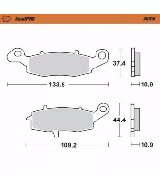 MOTO-MASTER BRAKE PAD SINTER REAR