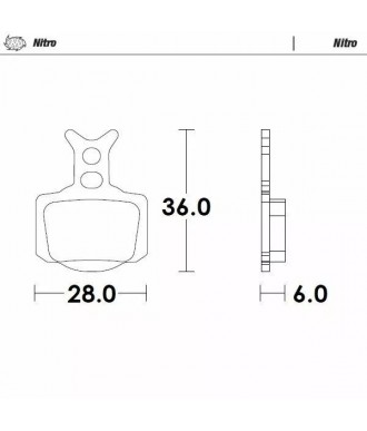 MOTO-MASTER BRAKE PADS NITRO