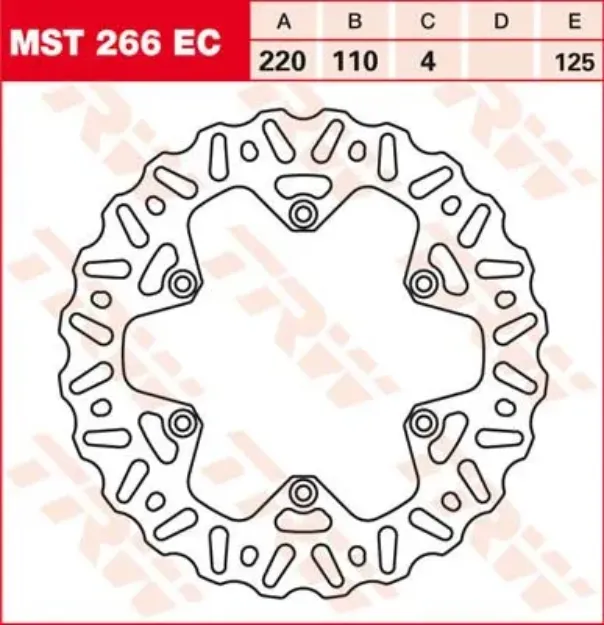 EC Cross Design Brake Rotor