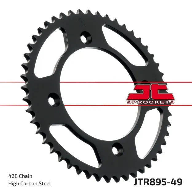 Rear Sprocket Induction Hardened Black Zinc Finish
