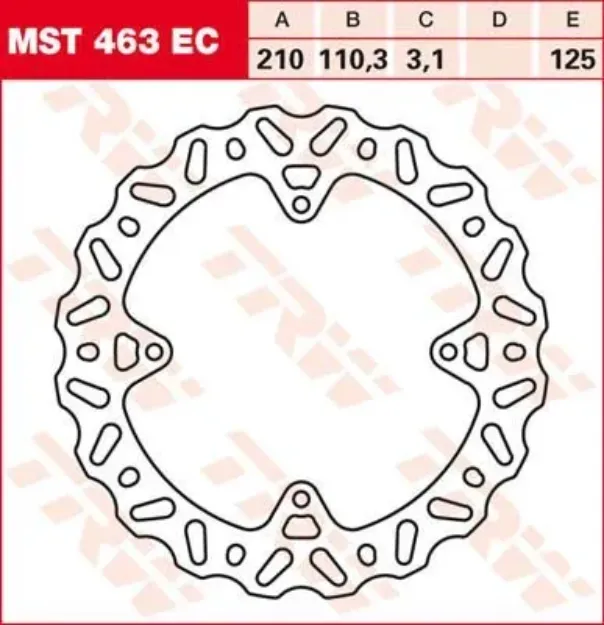 EC Cross Design Brake Rotor