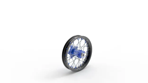 Elite MX-EN Wheel, silver spokes