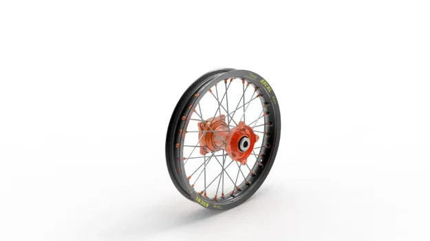 Elite MX-EN Wheel, silver spokes