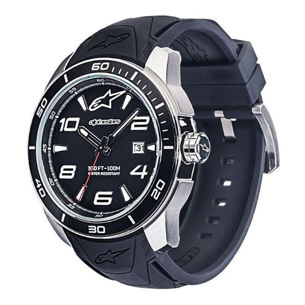 ALPINESTARS TECH WATCH 3H STEEL SILICON STEEL-BLACK/STEEL