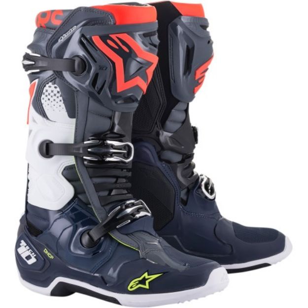 Alpinestars TECH 10 WHITE ORANGE DARK BLUE