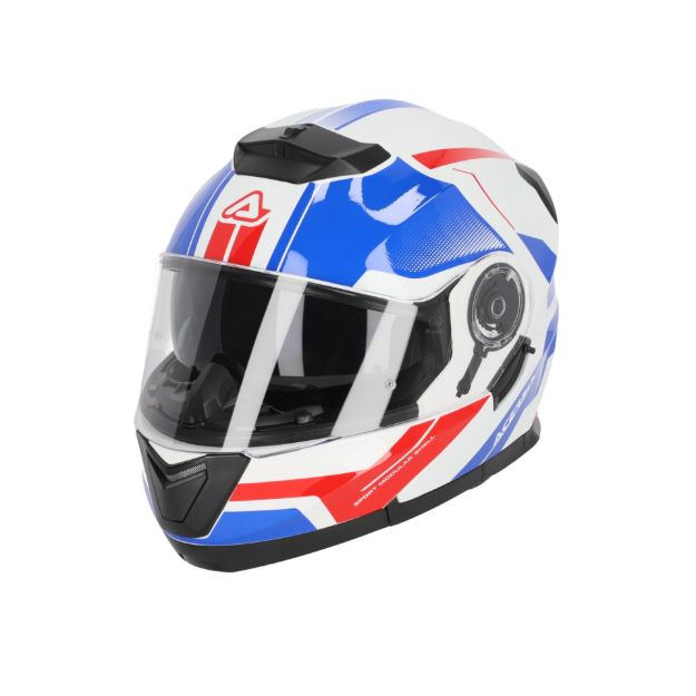 ACERBIS HELMET SEREL 2206  WHITE / BLUE / RED
