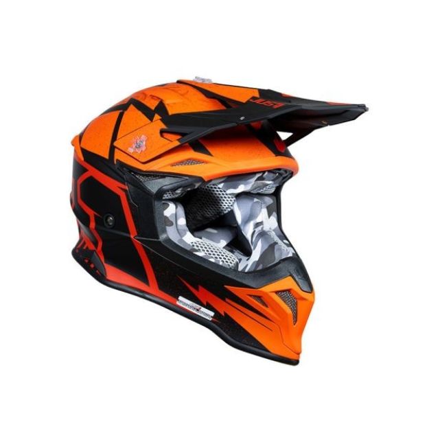 JUST1 J39 POSEIDON FLUO ORANGE RED BLACK