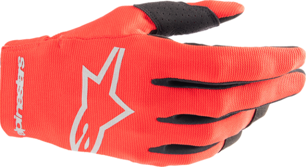 ALPINESTARS GLOVE RADAR RED/SLV