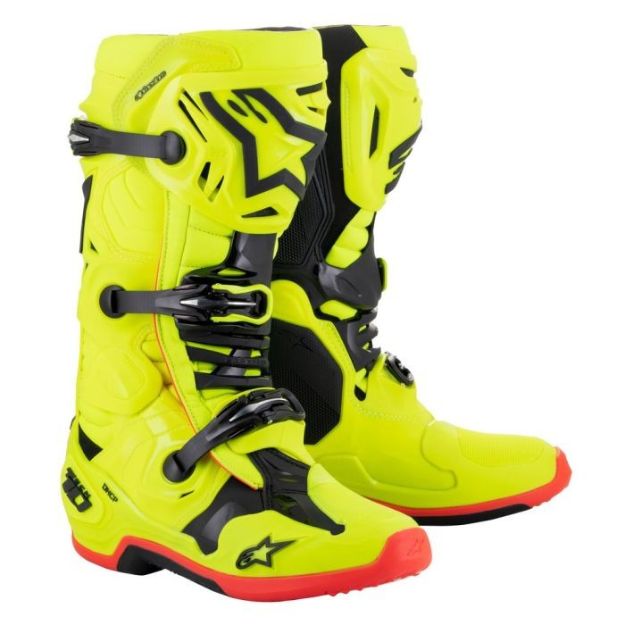 ALPINESTARS TECH 10 YELLOW FLUO BLACK RED FLUO