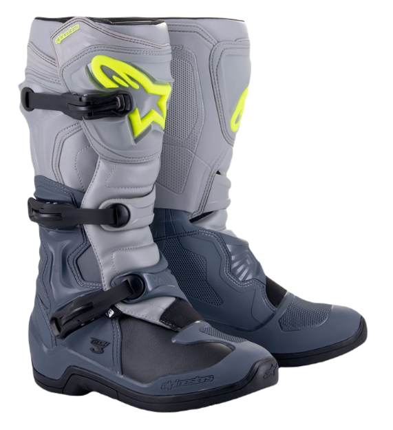 ALPINESTARS TECH 3 	DARK GRAY LIGHT GRAY BLACK