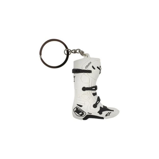ALPINESTARS TECH 10 BOOT KEYFOB WHITE