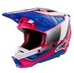 ALPINESTARS S-M5 SAIL ECE 22.06 WHITE DIVA PINK ENAMEL BLUE GL