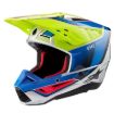 ALPINESTARS S-M5 SAIL ECE 22.06 YELLOW FLUO ENAMEL BLUE SIL
