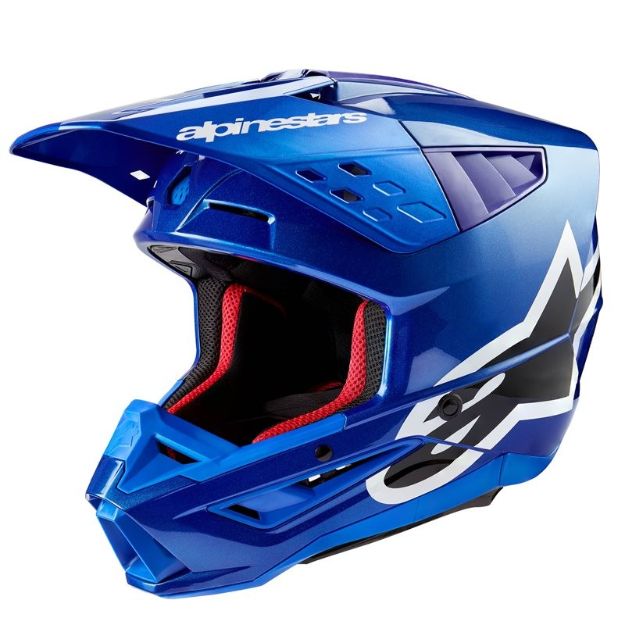 ALPINESTARS S-M5 CORP HELMET ECE 22.06 BLUE GLOSSY