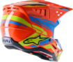 ALPINESTARS S-M5 SAIL ECE 22.06 ORANGE FLUO CYAN YELLOW FLUO