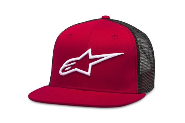 ALPINESTARS HAT CORP TRUCKER RED/BLACK