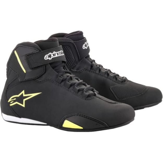ALPINESTARS Sektor Shoe Black-Yellow Fluo