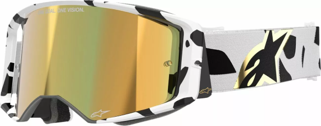 ALPINESTARS SUPERTECH CORP WHT/GLD MIRROR-GLD