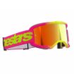 ALPINESTARS VISION 5 WORDMARK PNK/YLW MIRROR-RED