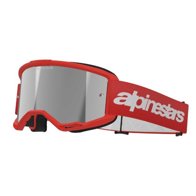 ALPINESTARS VISION 3 WORDMARK RED MIRROR-SIL