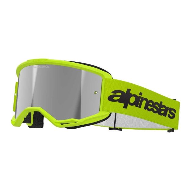 ALPINESTARS VISION 3 WORDMARK YLW FLUO MIRROR-SIL