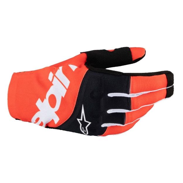 ALPINESTARS GLOVE MX TECHSTAR BLK/ORG