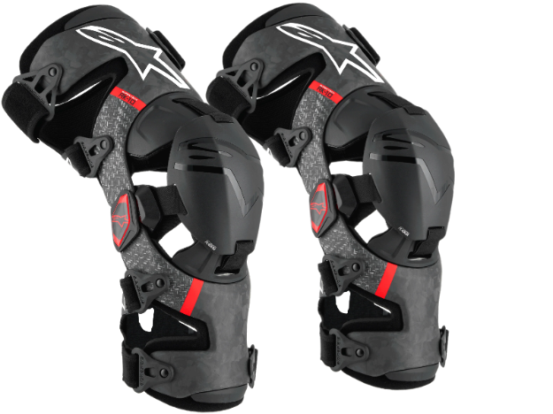 ALPINESTARS Supertech Rk-10 Plasma Knee Braces BLK/RD  ( PAR )