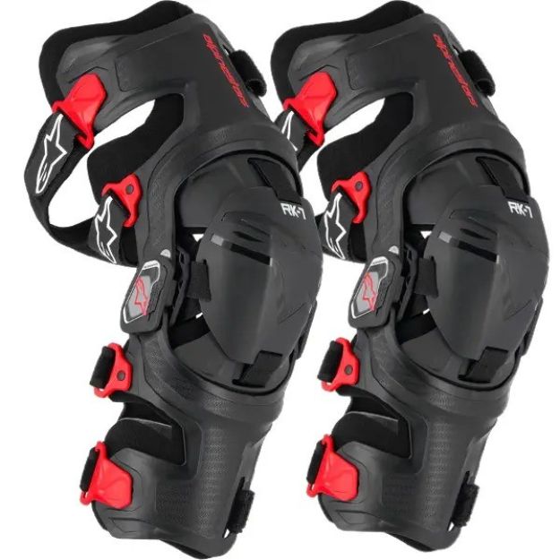 Alpinestars RK-7 Plasma kneebrace – črna/rdeča (PAR)