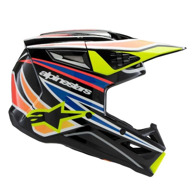 ALPINESTARS OTROŠKA ČELADA SM3 WURX BLK/YL/B