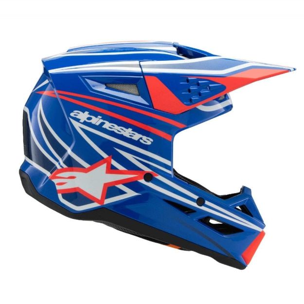 ALPINESTARS OTROŠKA ČELADA  SM3 WURX BLUE/RED/WT/BK