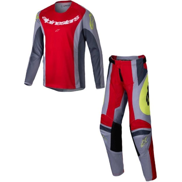 ALPINESTARS 2025 RACER MELT RED/GRAY-OTROŠKI KOMPLET