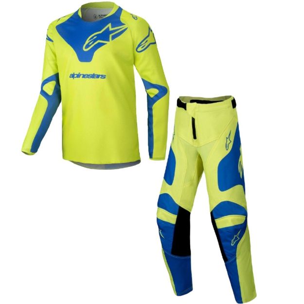 ALPINESTARS 2025 RACER VEIL YELLOW/BLUE-OTROŠKI KOMPLET
