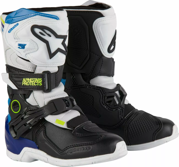 ALPINESTARS TECH 3S KIDS WT/BK/B