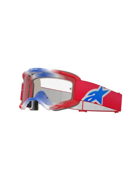 ALPINESTARS GOGGLE VISION 5 CORP RED/WT/BL CLEAR