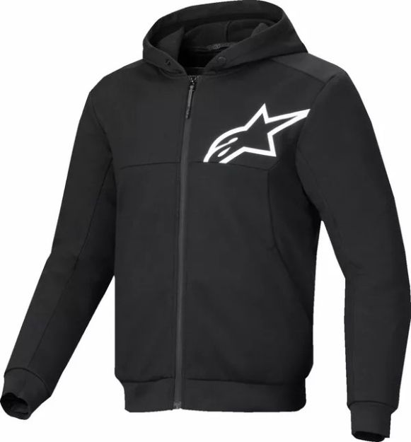 ALPINESTARS JACKET/HOODIE CHROME V2 BLK/WHT S