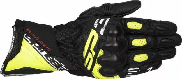 ALPINESTARS GLOVE SP-3 BLK/FLUO YEL/WHT S