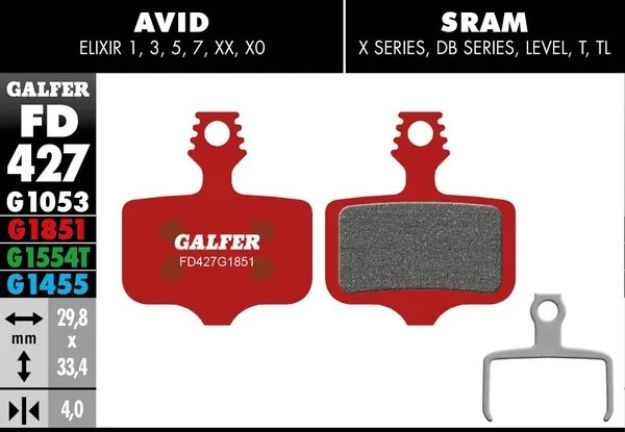 G1851 Advanced Brake Pads