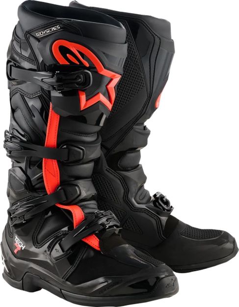 ALPINESTARS TECH 7 BLACK/RED FLUO