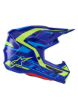 ALPINESTARS SM7 Deed Blue Yellow Fluo Glossy