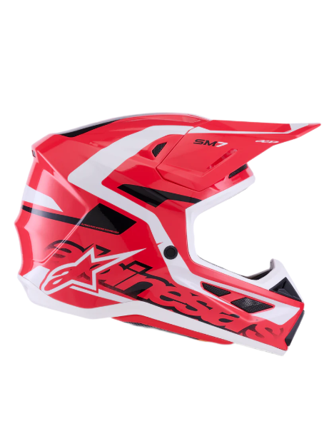 ALPINESTARS SM7 Deed Red Black White Glossy