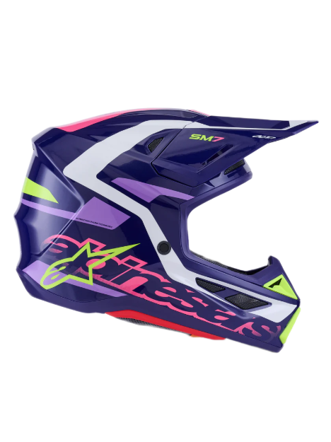 ALPINESTARS SM7 Deed Purple Pink Glossy