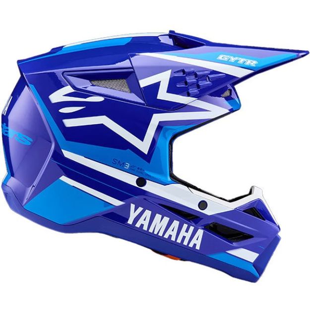ALPINESTARS YAMAHA S-M3  ECE06 - BL WH GLOSSY