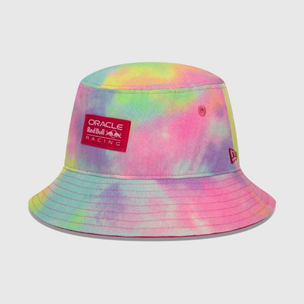 RED BULL New Era Tie-Dye Denim Bucket Hat
