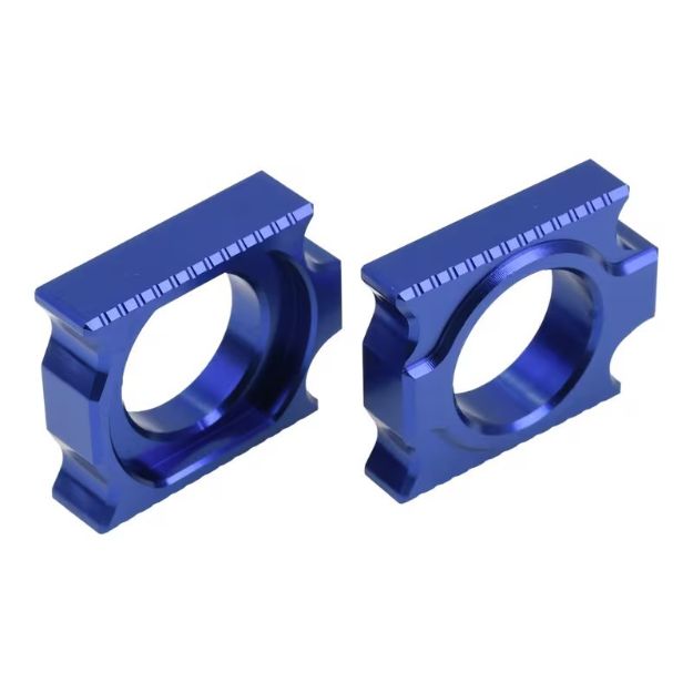 AXLE BLOCK YAMAHA BLUE