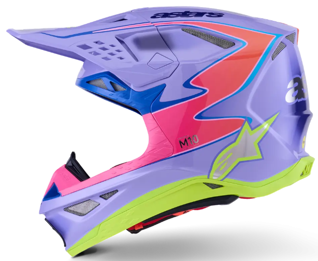 ALPINESTARS HELMET SM10 JETT PURPLE/PINK