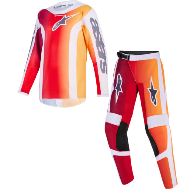 ALPINESTARS YTH FLUID PORTL RED/GRAY