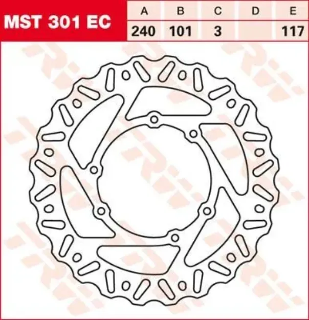 EC Cross Design Brake Rotor