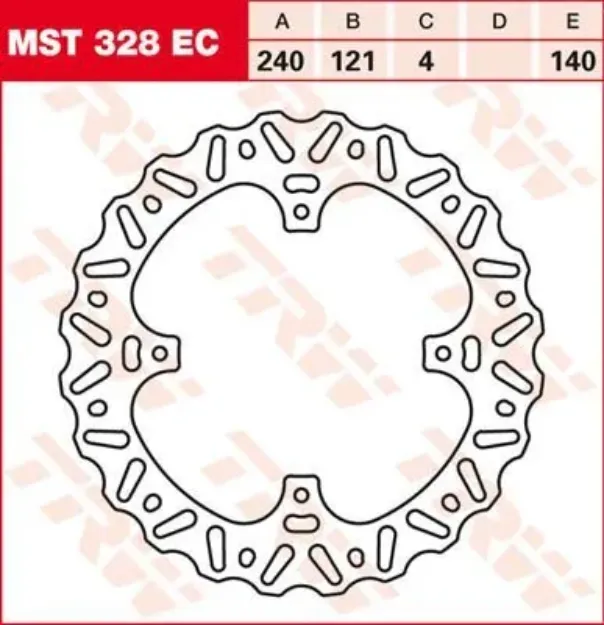 EC Cross Design Brake Rotor